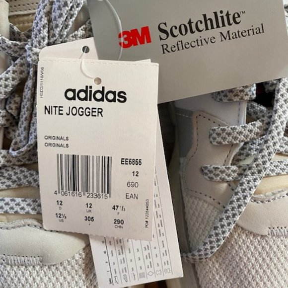 adidas 3M Scotchlite Nite Jogger Men's Sneakers; US 12.5 - Picture 10 of 11